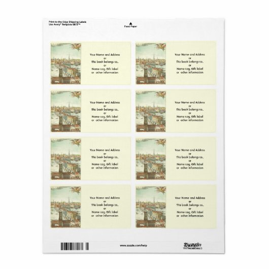 Old London Bridge, Engeland Etiket (Full Sheet)