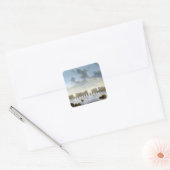 Old London Bridge (olie), c.1630 Vierkante Sticker (Envelop)