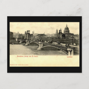 Old London Briefkaart - Blackfriars Bridge