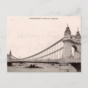 Old London Briefkaart - Hammersmith Bridge