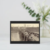 Old London Briefkaart - London Bridge (Staand voorkant)