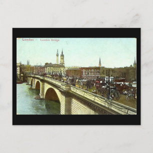 Old London Briefkaart - London Bridge