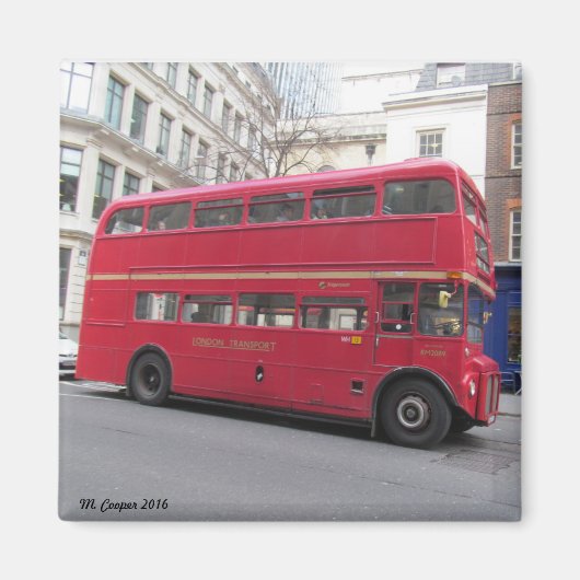 Old London Bus Magneet (Voorkant)