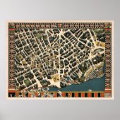 Old London England Map (1915) UK Capital Poster (Voorkant)