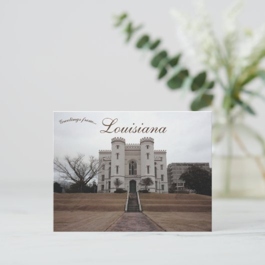 Old Louisiana State Capitol Baton Rouge Louisiana Briefkaart (Staand voorkant)