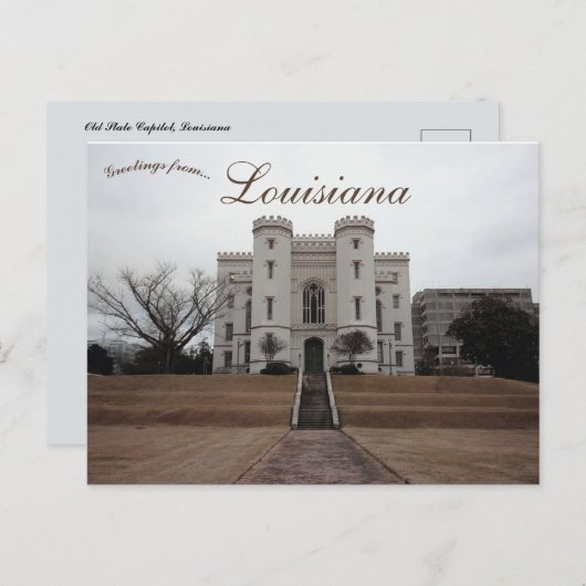 Old Louisiana State Capitol Baton Rouge Louisiana Briefkaart (Voorkant / Achterkant)