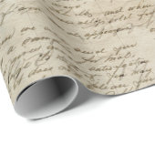 Old Love Letter Wrapping Paper Roll Cadeaupapier (Rol Hoek)
