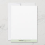 Old MacDonald EIO Boerderij Barnyard Birthday Invi Kaart (Achterkant)