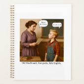 Old MacDonald, first grader, fails English. (Devant)