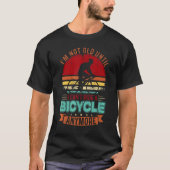 Old Man Bicycle Bicyclis  Cycling T-shirt (Voorkant)