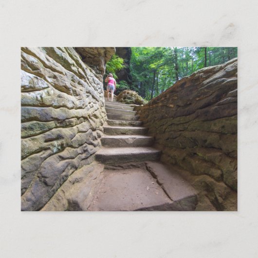 Old Man Cave, Hocking Hills State Park, Ohio Briefkaart (Voorkant)