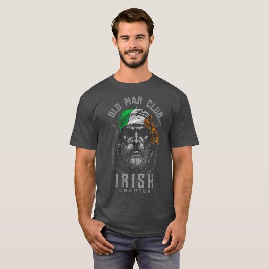 Old Man Club Irish Chapter St Patricks Day T-shirt (Voorkant volledig)