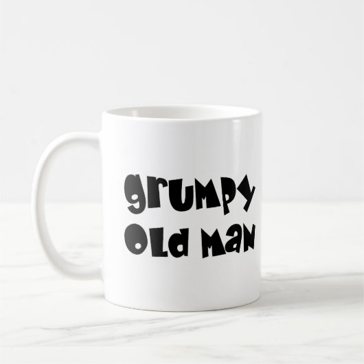 old man grumpy koffiemok (Links)