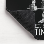 Old Man Gym Respect Your Elders Funny Workout Body Muismat (Hoek)