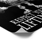 Old Man Gym Respect Your Elders Funny Workout Body Poster (Hoek)