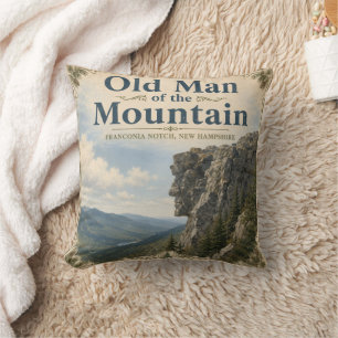 Old Man of the Mountain Franconia Notch-herdenking Kussen