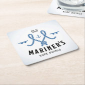 Old Mariner Poster Vierkante Kartonnen Onderzetter (Schuin)