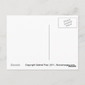 Old Masters Garden Postcard Briefkaart (Achterkant)