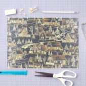  Old Merry-kerstavond Village Tissuepapier (Craft)