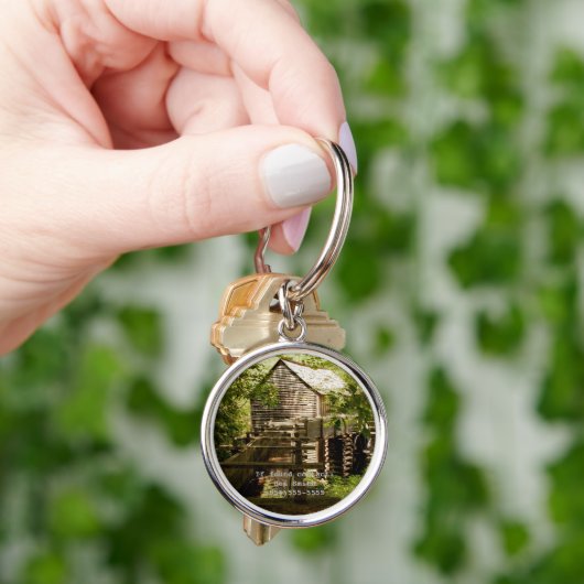 Old Mill and Waterwiel Personalized Sleutelhanger (Hand)