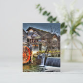Old Mill Briefkaart (Staand voorkant)
