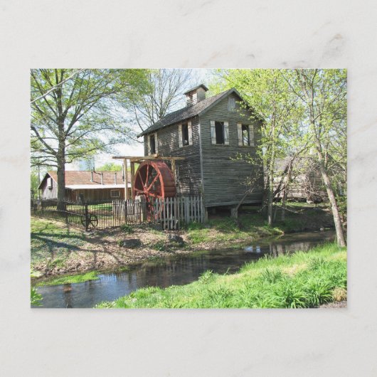 Old Mill en Creek Briefkaart (Voorkant)