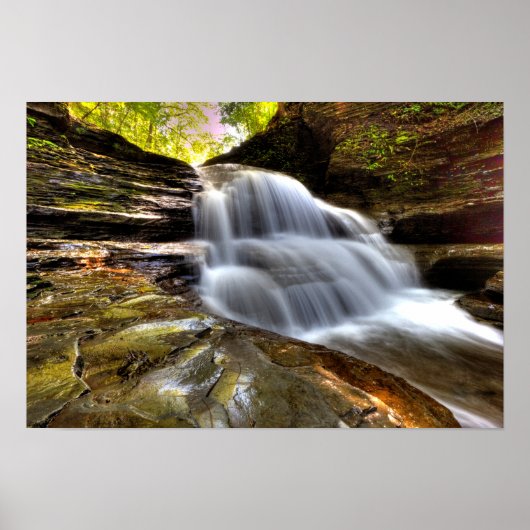 Old Mill Herfsten, Robert Treman State Park, NY Poster (Voorkant)