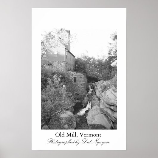 Old Mill, Vermont Poster (Voorkant)