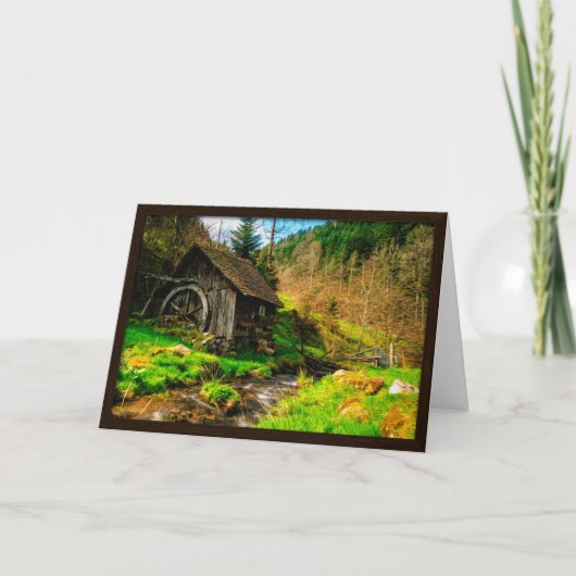 Old Mill Wenskaart Kaart (Voorkant)