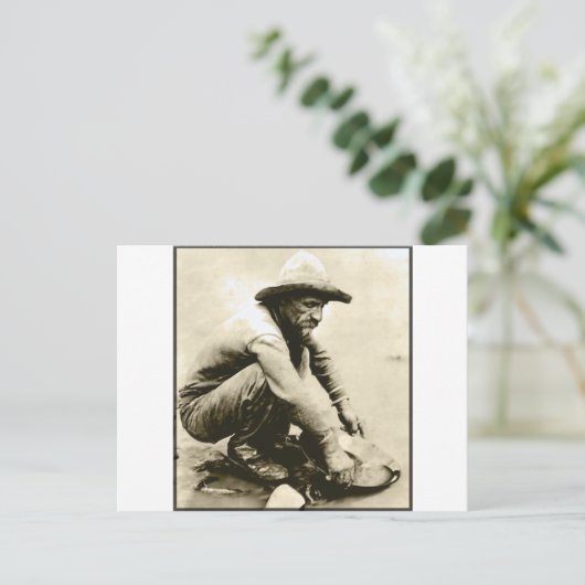 Old Miner Briefkaart (Staand voorkant)