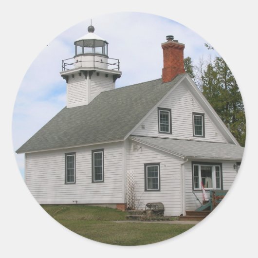 Old Mission Point Light, autocollants MI (Devant)
