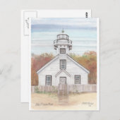 Old Mission Point Light House Briefkaart (Voorkant / Achterkant)