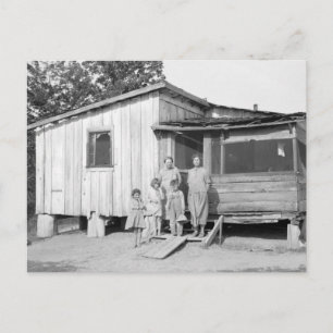 Old Mississippi Huis en familie Briefkaart