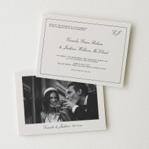 Old Money Black and Cream Wedding