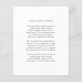 Old Money Black and White Classic Wedding Invite Flyer (Achterkant)