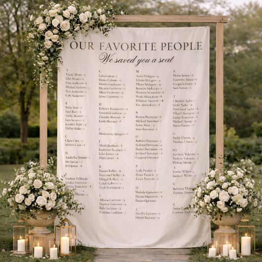 Old Money Classy Fabric Wedding Seating Chart Sign Wandkleed