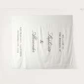 Old Money Custom Fabric Wedding Welcome Sign Wandkleed (Voorkant (horizontaal))