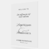 Old Money Elegant Calligraphy Wedding Welcome (Angle)