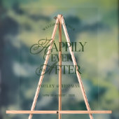 Old Money Green Script Acrylic Welcome Sign (Neutre)