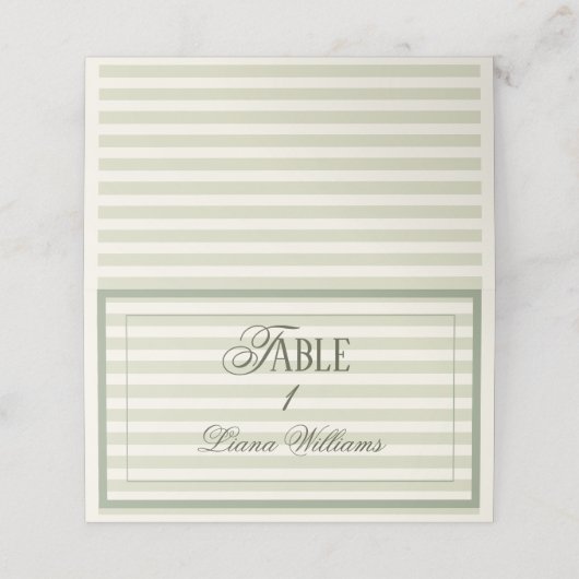 Old Money Green Wedding (Buitenkant ongevouwen)