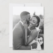 Old Money Photo Flat Save The Date Card (Dos)