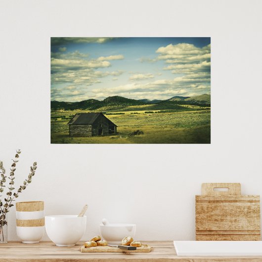 Old Montana Barn Print (Keuken)