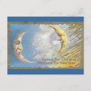Old Moon en New Moon Briefkaart