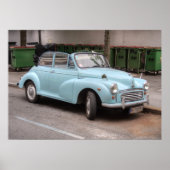 Old Morris Minor Convertible Tourer Poster (Voorkant)