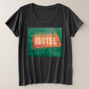 Old Motel Grote Maat T-shirt