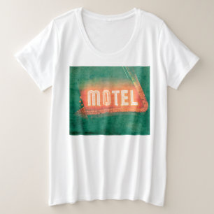 Old Motel Grote Maat T-shirt