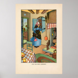 Old Mother Hubbard - Affiche de Comptine
