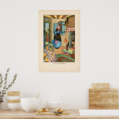 Old Mother Hubbard - Affiche de Comptine (Cuisine)