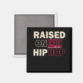 Old Music Rap Childhood  Hip Hop Bass Magneet (Voorkant / Achterkant)