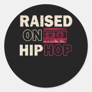 Old Music Rap Childhood  Hip Hop Bass Ronde Sticker
